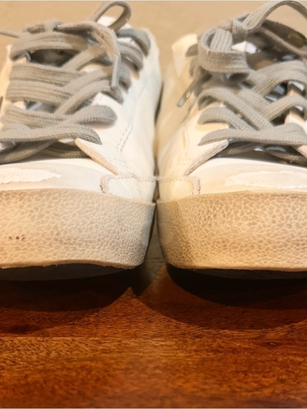 Golden Goose Superstar Sneakers Size 38 White Silver Glitter Star Sneakers 🔥 - Picture 3 of 16